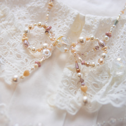 ～Flower fairy ribbon necklace～ネックレス 2枚目の画像