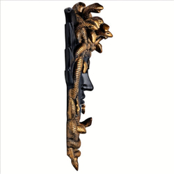 オブジェ 壁掛け メデューサ 小さめ ミニサイズ 15cm 装飾 ウォール 蛇 ゴールド ギリシャ神話 cht-1637 8枚目の画像