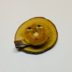 羊毛フェルトパンシリーズ～手作りピン・ブローチ（1個/NT.390） パイナップル（販売・予約）、あんこケーキ、ドーナツ、ねぎパ 6枚目の画像