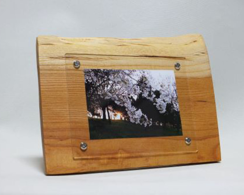 天然無垢板のフォトフレーム 欅の天然木 No.56 L-56 フォト