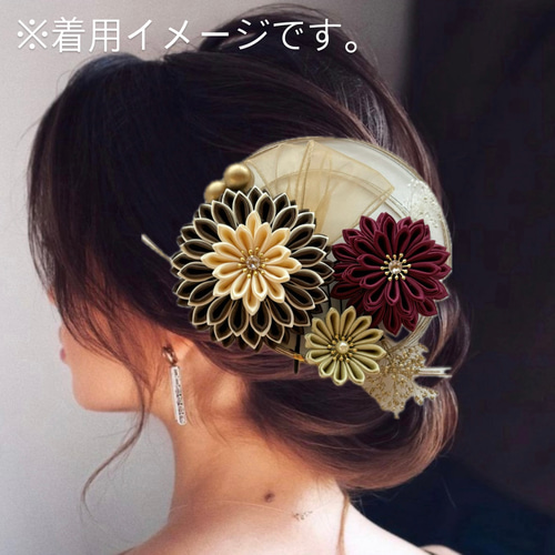 特別セット③》サテンつまみ細工髪飾り/成人式 卒業式 結婚式 和装 色 