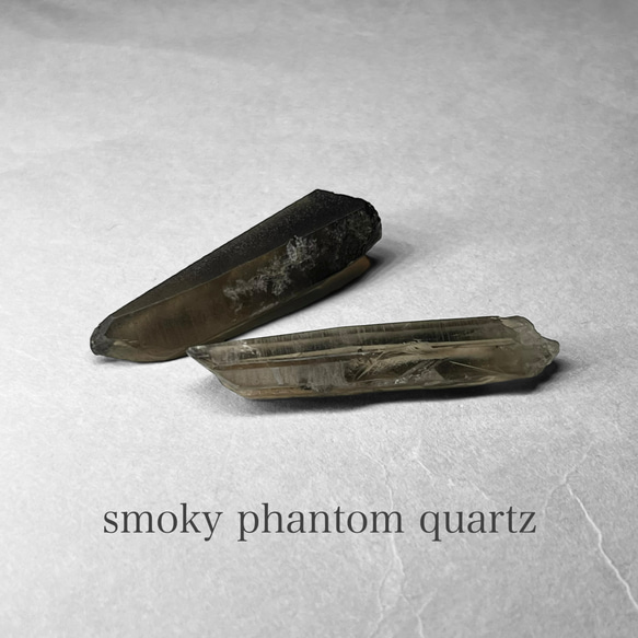 smoky phantom quartz / スモーキーファントムクォーツ U ( 2個セット ) 1枚目の画像