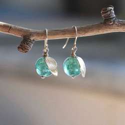 極上ホワイトムーンストーン 14Kgf ピアス/イヤリング