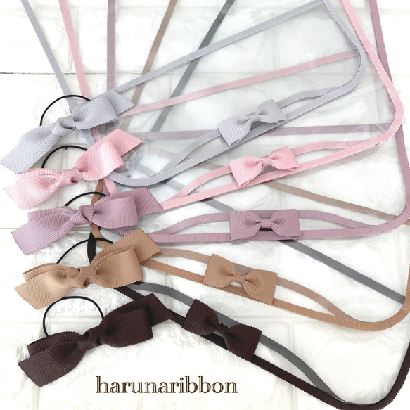 オールクリアランドセルカバー♡ミニリボンタイプ♡ ヘアゴムリボン