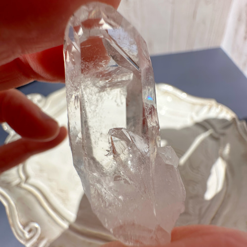 希望の種】ブラジル ゼッカソウザ産 クォーツインクォーツ 貫入水晶