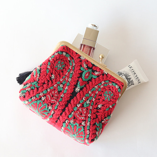 山口留理香品 あそ美心 ONLINE STORE / ヤガスリ【4寸がま口ポーチ】