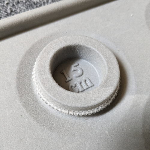 水晶 ブレスレット 15cm 天然石 素材…64面カット 2mm ブレスレット