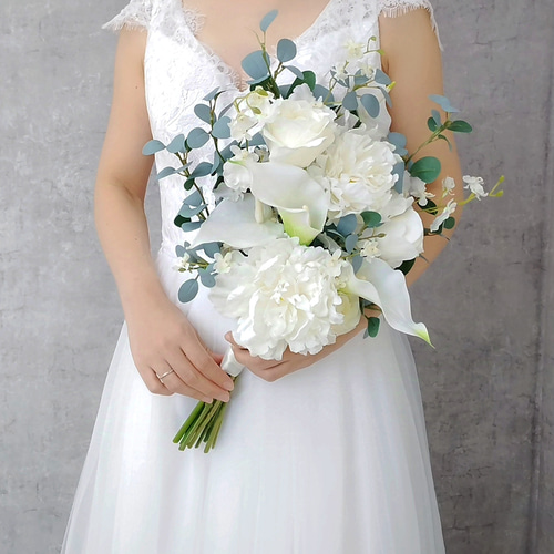 ウェディング ブーケ ブートニア 造花 結婚式 ブライダル 楽天市場】【全商品P5倍UP中】ウェディング ブーケ ウエディングブーケ