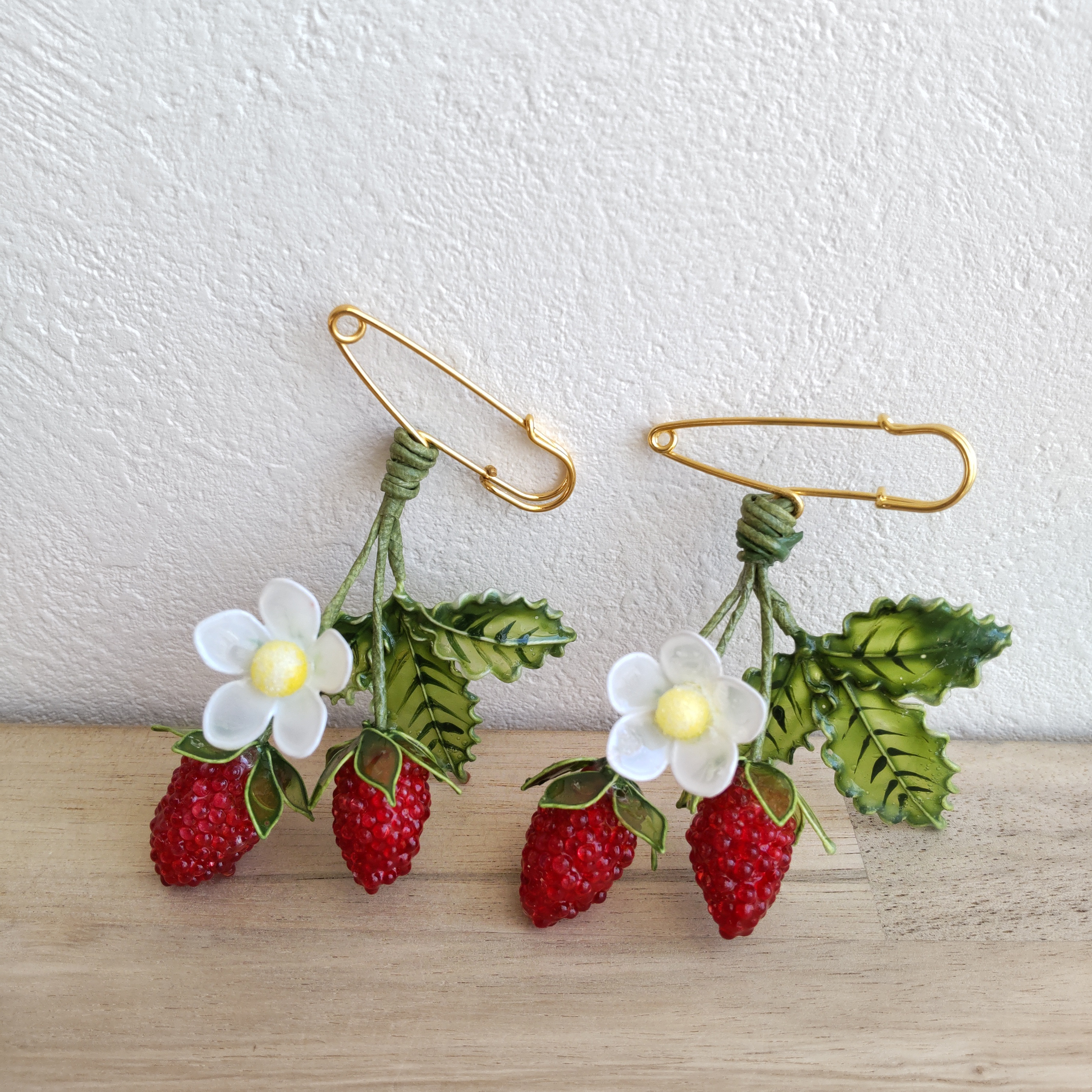 アメリカンフラワー　いちご4点おまとめ品 選べるいちご🍓 アメリカンフラワー ディップアート - turtle