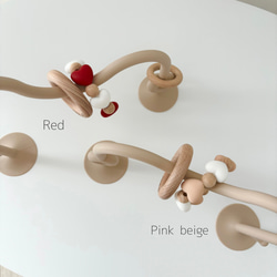 【new】Heart ring coaster モンテッソーリ 知育玩具 木のおもちゃ 1歳プレゼント 出産祝い 3枚目の画像