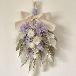 ＊Natural＊パープルスワッグ♡ドライフラワースワッグ 紫（パープル） スワッグ のおすすめ人気通販｜Creema(クリーマ