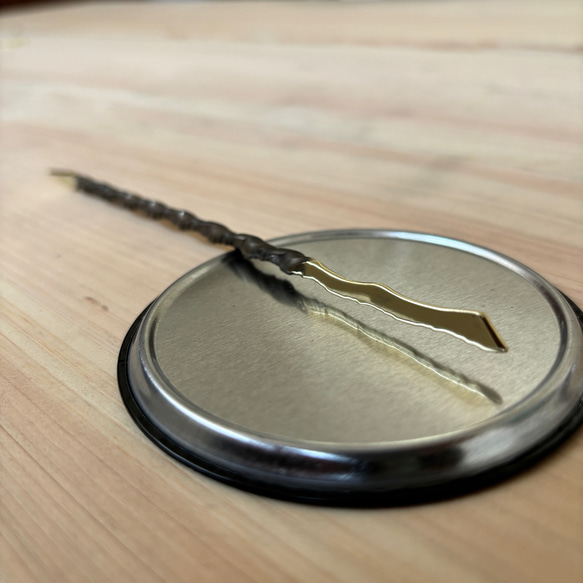ソイルスティック　根かき棒　アンティーク　月刀（約幅4mm 長さ20cm） 1枚目の画像