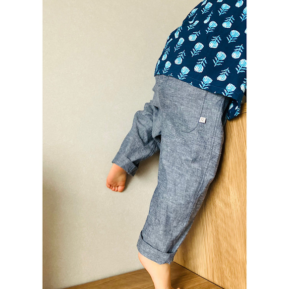 コットンリネンのゆるふわパンツ 2枚目の画像