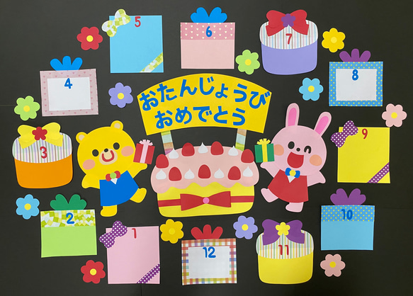 オーダー受付中 誕生日 飾り 壁面 Amazon.co.jp: ⑭ お誕生日表 壁面飾り パレード 誕生表
