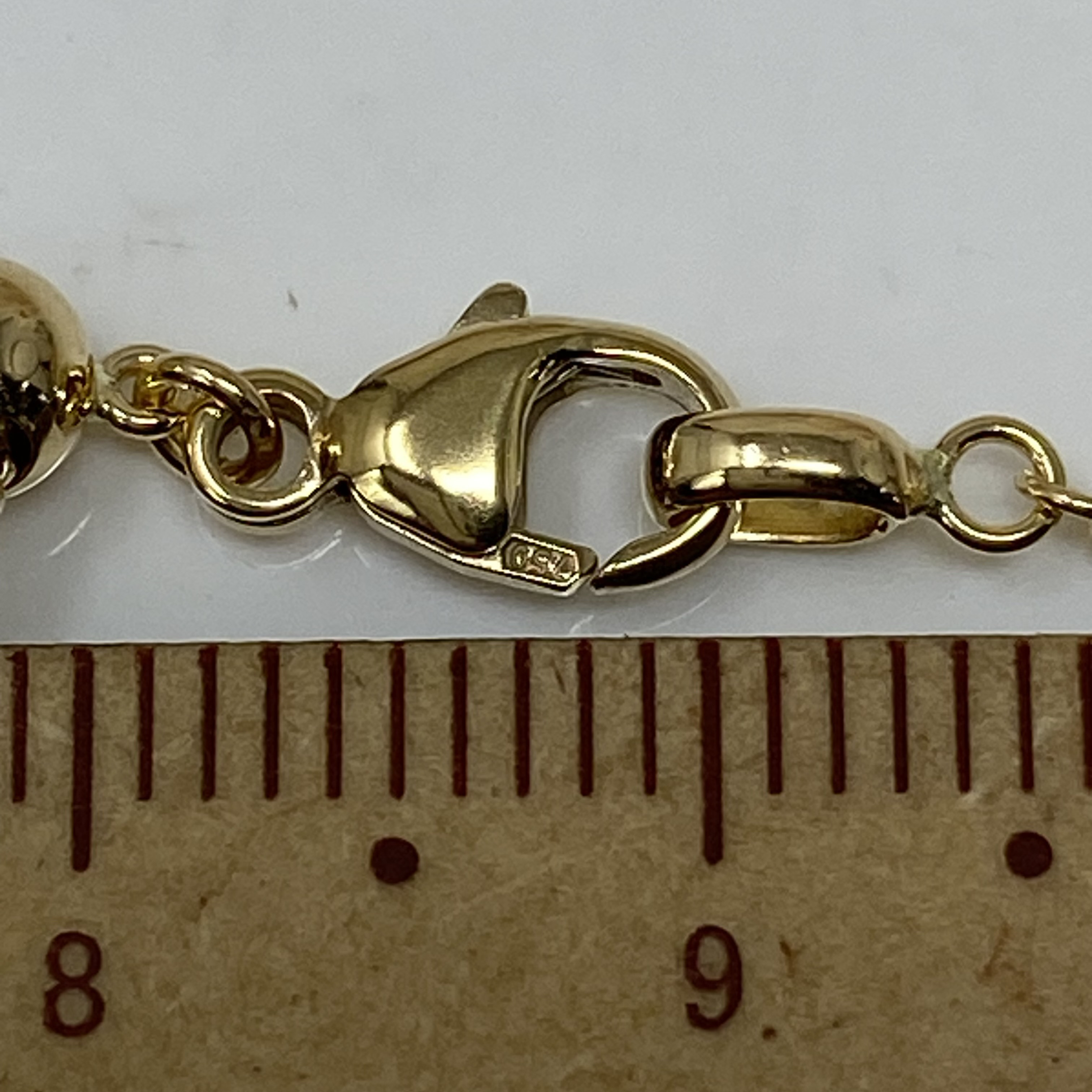 k18YG AU750 18金　イエローゴールド  マルベリー デザイン の幅1.4ミリ