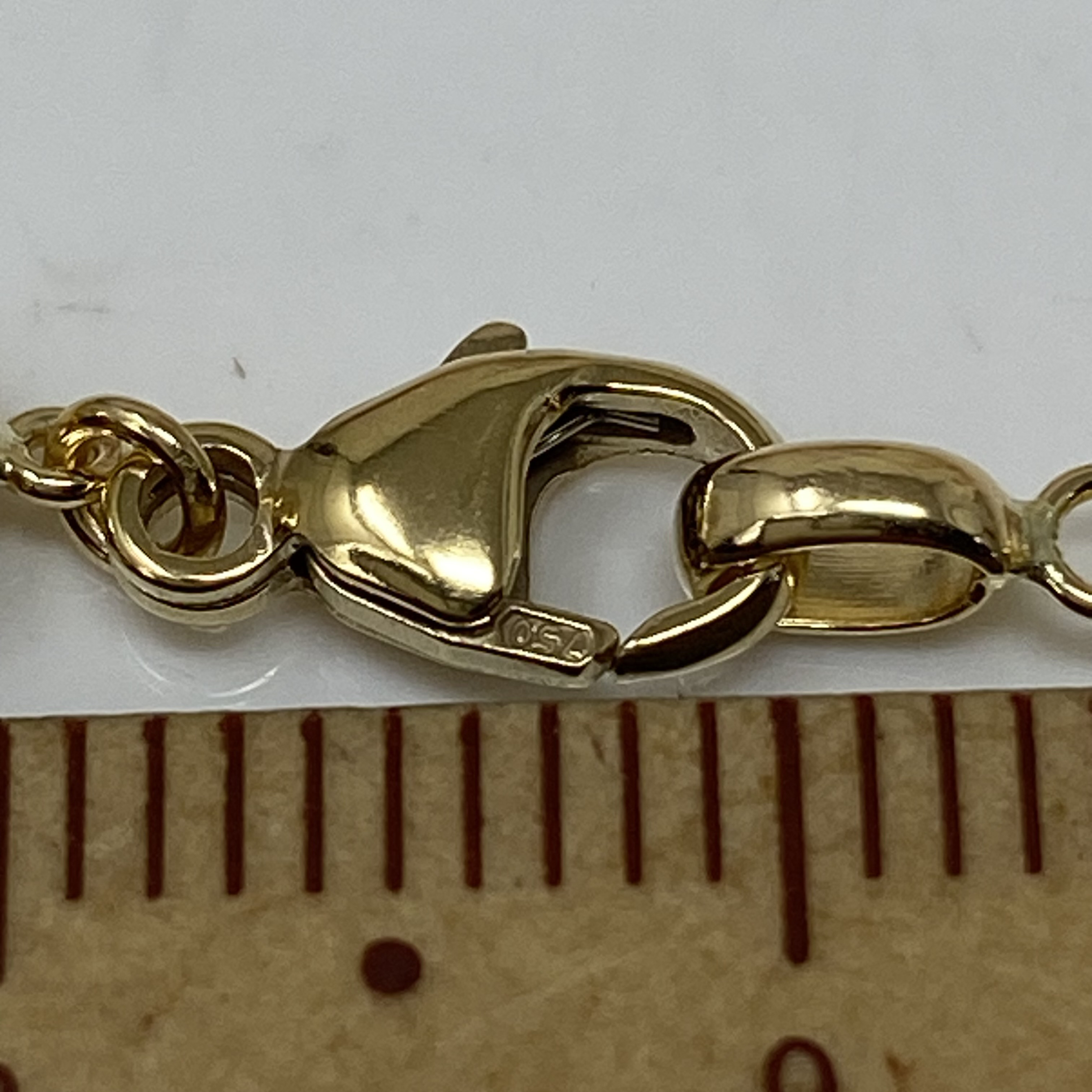 k18YG AU750 18金　イエローゴールド  マルベリー デザイン の幅1.4ミリ