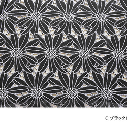 CLASSICO 完全遮光 100% 日傘　フラワー 刺繍 二重張り ブラック　バンブーハンドル 3枚目の画像