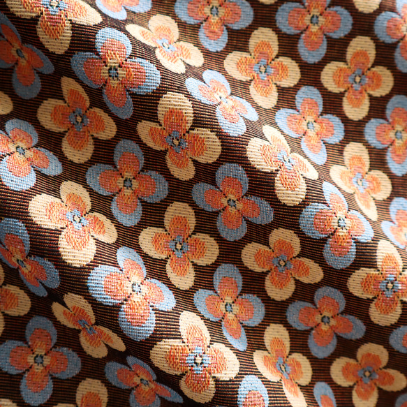 クローバー 幾何学柄 ゴブラン織り生地 ジャガード織り 2枚目の画像