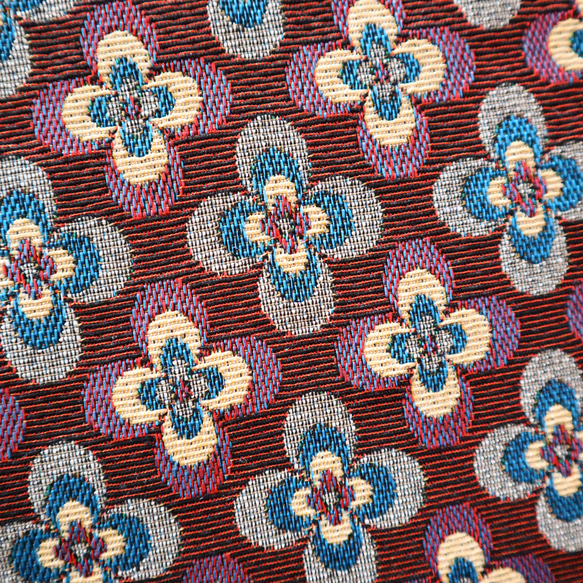 クローバー 幾何学柄 ゴブラン織り生地 ジャガード織り 18枚目の画像