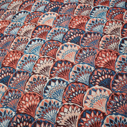 スカラップ柄 ゴブラン織り 生地 ジャガード織り 民族調 几何学模様 3枚目の画像