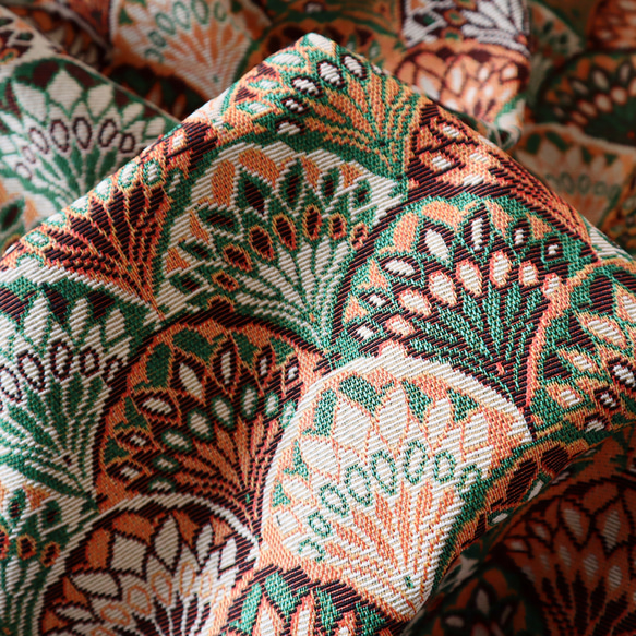 スカラップ柄 ゴブラン織り 生地 ジャガード織り 民族調 几何学模様 15枚目の画像