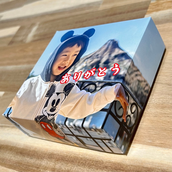 写真プリント化粧箱＋ニベア缶のフタに写真プリント 世界に一つのギフトは化粧箱まで作る！ 15枚目の画像