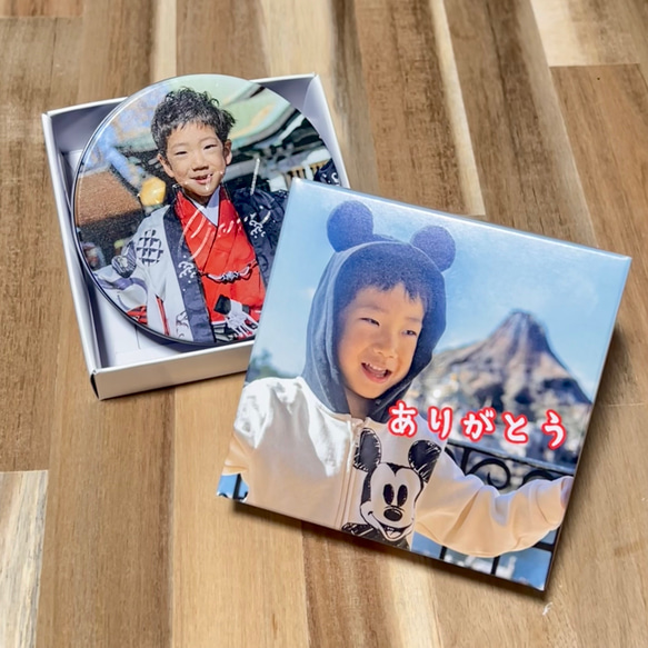 写真プリント化粧箱＋ニベア缶のフタに写真プリント 世界に一つのギフトは化粧箱まで作る！ 16枚目の画像