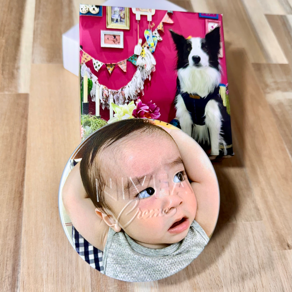 写真プリント化粧箱＋ニベア缶のフタに写真プリント 世界に一つのギフトは化粧箱まで作る！ 12枚目の画像