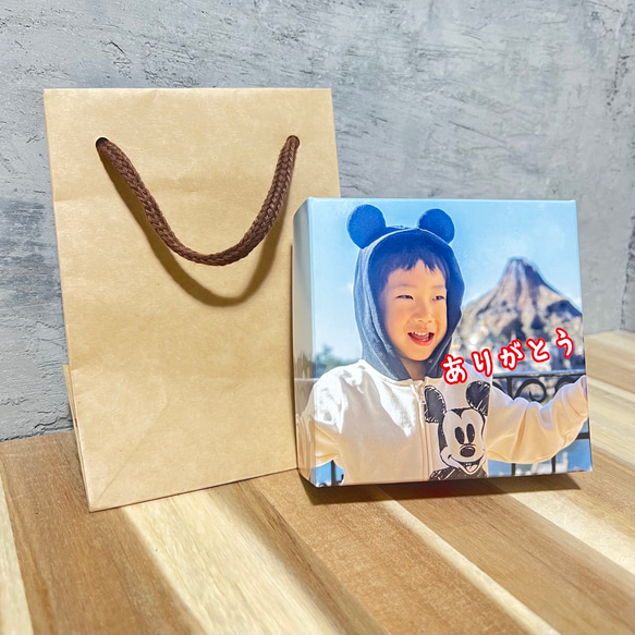 写真プリント化粧箱＋ニベア缶のフタに写真プリント 世界に一つのギフトは化粧箱まで作る！ 13枚目の画像