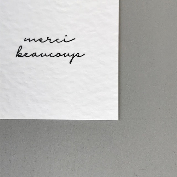 square merci card〈merci beaucoup 〉 20枚 3枚目の画像