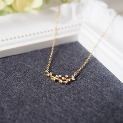 【16KGP】cz branch necklace / ネックレス ゴールド キュービックジルコニア 母の日 送料無料 5枚目の画像