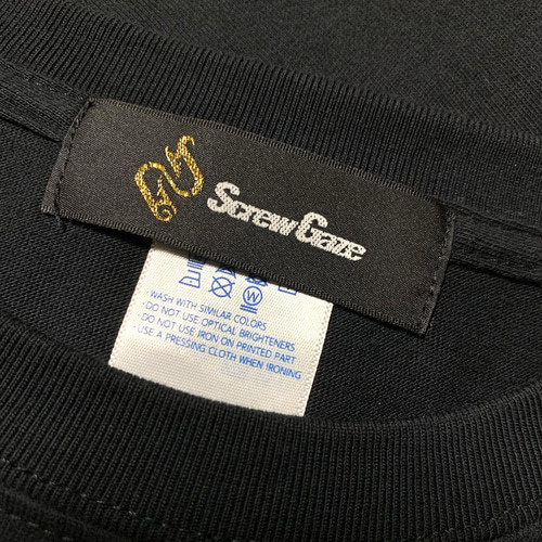 バックプリント】ロゴグラフィックTシャツ 白/ホワイト 6.2oz 綿100