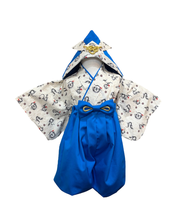 龍柄のベビー袴 兜帽子セット ベビー服 kobayashi.hakama 通販 龍柄のベビー袴 兜帽子セット ベビー服 kobayashi.hakama 通販