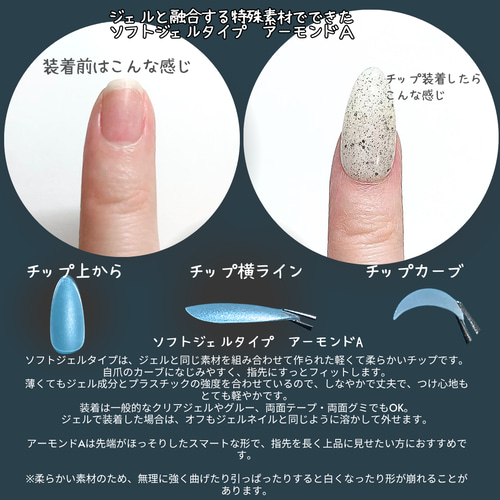 まずは形チェック】ネイルチップ8タイプ紹介 ネイルチップ（つけ爪