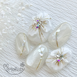 MOROSY244☆3D 立体 花 マグネット ネイルチップ ネイル チップ