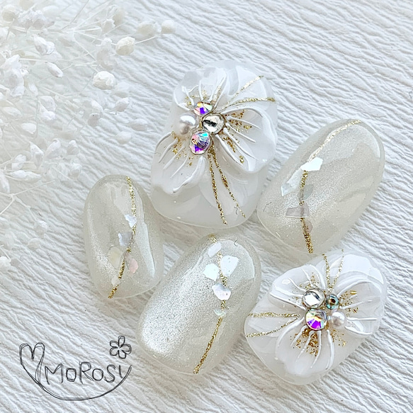 MOROSY244☆3D 立体 花 マグネット ネイルチップ ネイル チップ