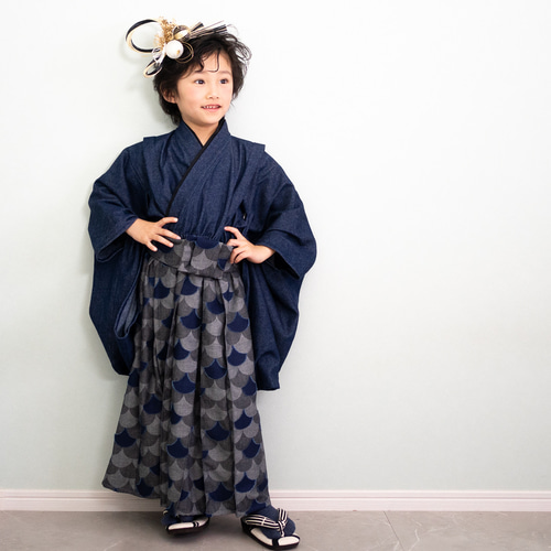 2ステップ袴（デニム） 子供服 HAM-NICO 通販 17379880｜Creema(クリーマ)