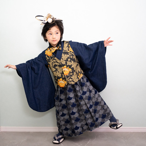 2ステップ袴（デニム） 子供服 HAM-NICO 通販 17379880｜Creema