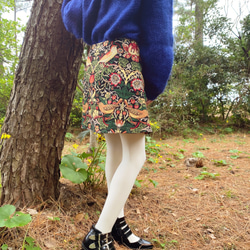 ゴブラン織　bird mini skirt 4枚目の画像