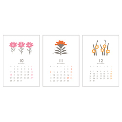 〈4月〜12月〉2024年カレンダー HANA【A4サイズ】 9枚目の画像