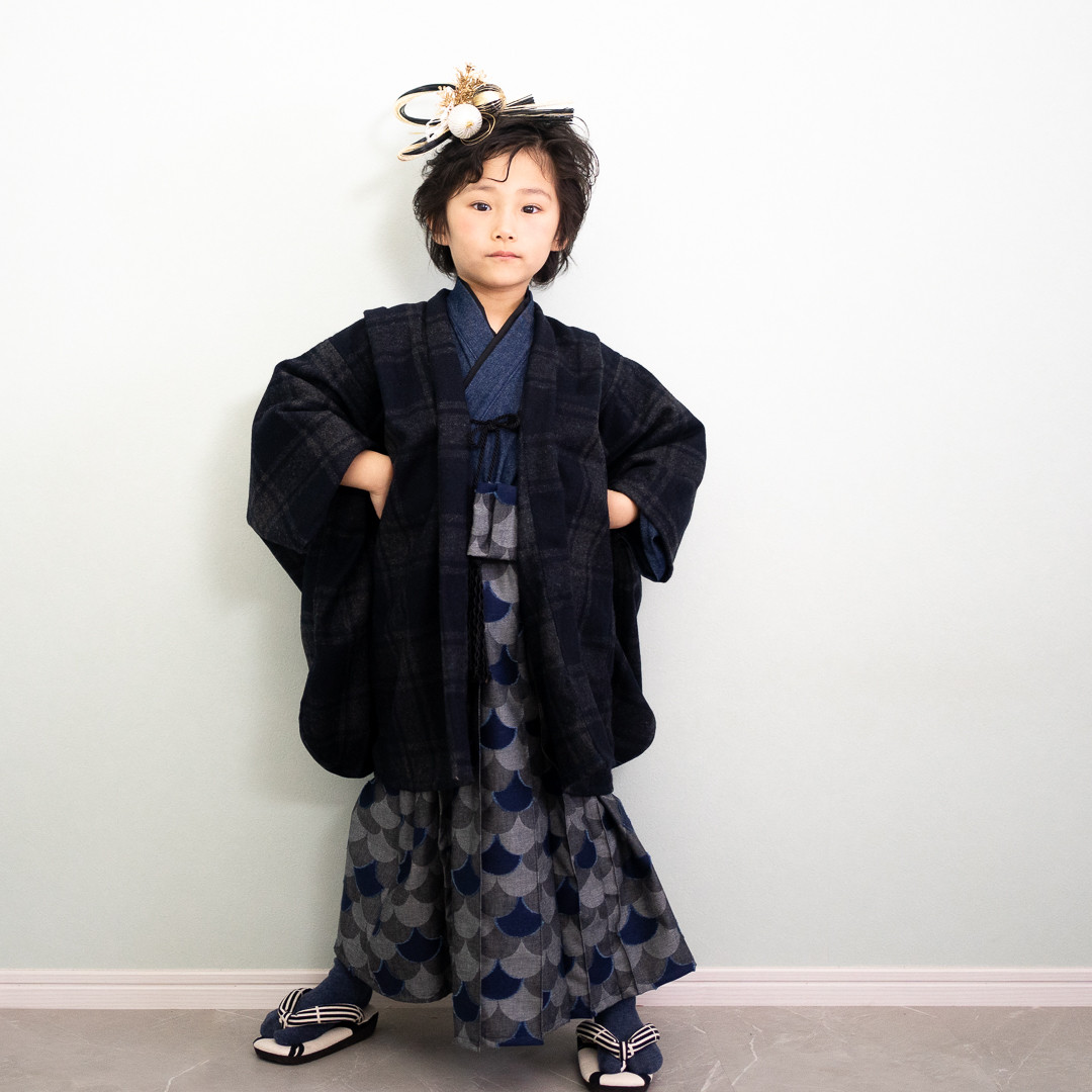 2ステップ袴に合う羽織り（チェック）