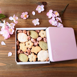 【完売御礼】桜クッキー缶～春の訪れ 2024～ 大 1枚目の画像