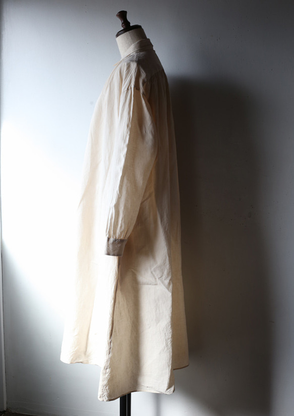 Linen open gather blouse "Sakura" 4枚目の画像