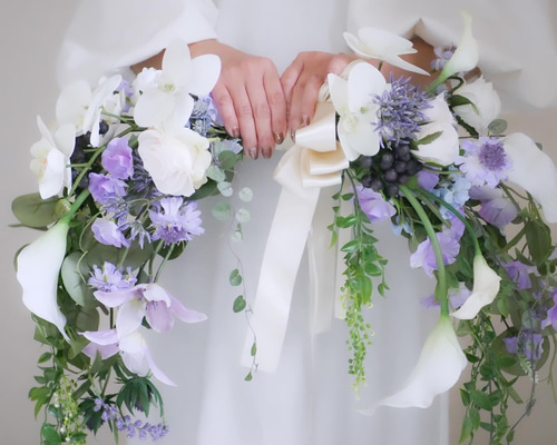 印象のデザイン 結婚式 ウェディングブーケ ブーケ バレリーナブーケ 前撮り スーツ・フォーマル・ドレス