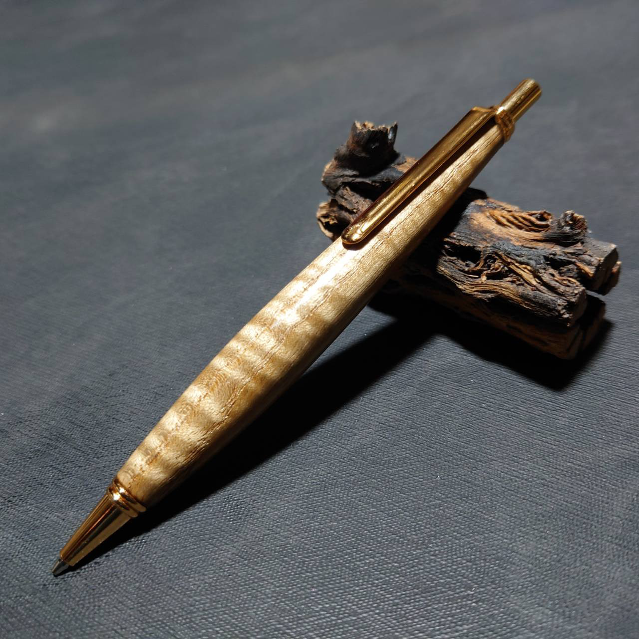 黄蘗縮杢 ウッドシャープペンシル【送料・ギフトボックス無料・当日発送】97