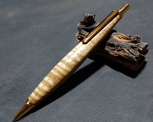 ウッドペンクラフト　黄櫨ツートン縮み杢 ウッドペンクラフト 黄櫨ツートン縮み杢