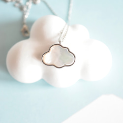 貝製コーム　ネックレス　雲モチーフ 069d6f9ae6046cc8e5826bc60ebd25