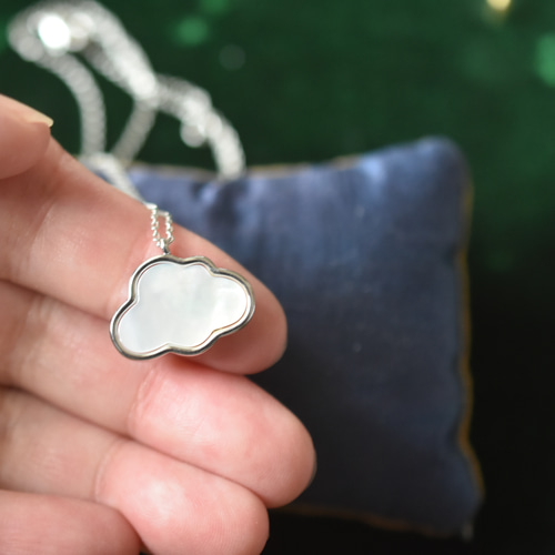 雲のネックレス☁️(白蝶貝・シェル) ネックレス・ペンダント 雲のネックレス☁️(白蝶貝・シェル) ネックレス・ペンダント