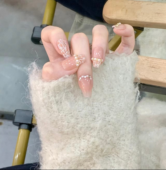Lilith_nail☆ジェルネイルチップ☆付け爪☆お嬢様 ネイルチップ