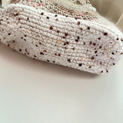 手編みのホーボーポケット織りバッグ 7枚目の画像